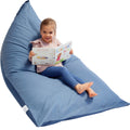 Huddle Original Stuffed Animal Storage Chair Washable Bean Bag Cover (No Filler) for the Perfect Kids Bean Bag Chair. XL Bean Bag Stuffed Animal Storage Bags | Store 100+ Toys 100% Cotton Blue Denim